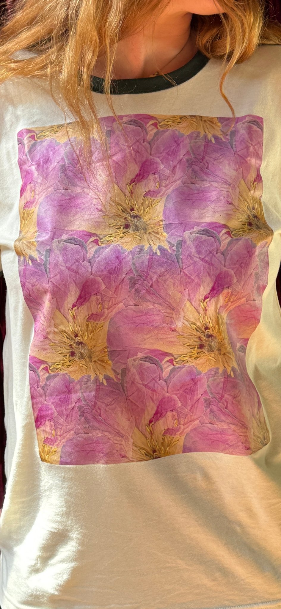 Pink Peony Club - Unisex Ringer Tee - Oldleafdesigns