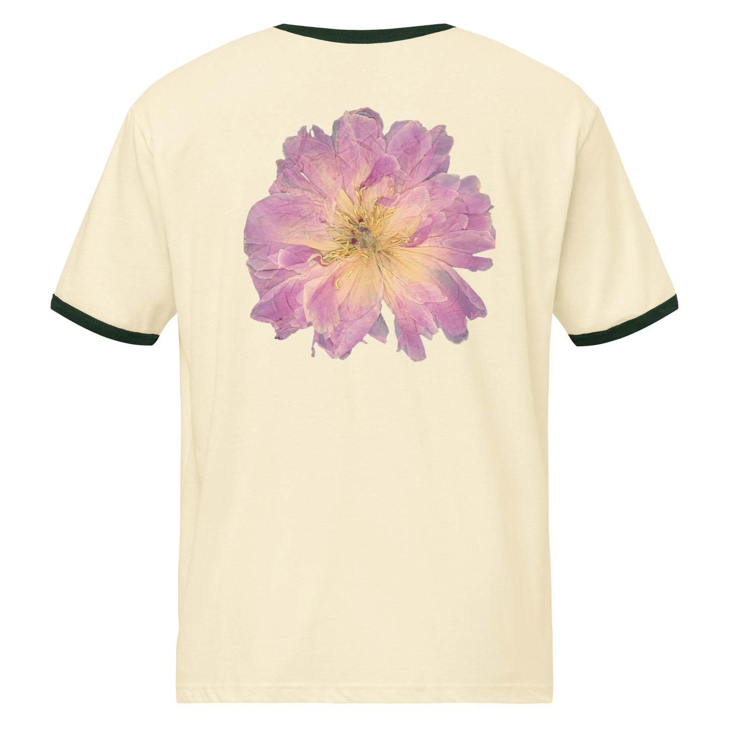Pink Peony Club - Unisex Ringer Tee - Oldleafdesigns