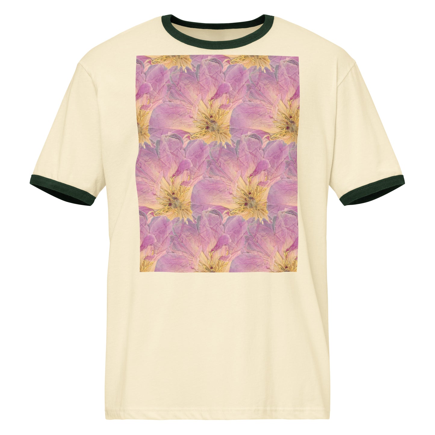 Pink Peony Club - Unisex Ringer Tee - Oldleafdesigns