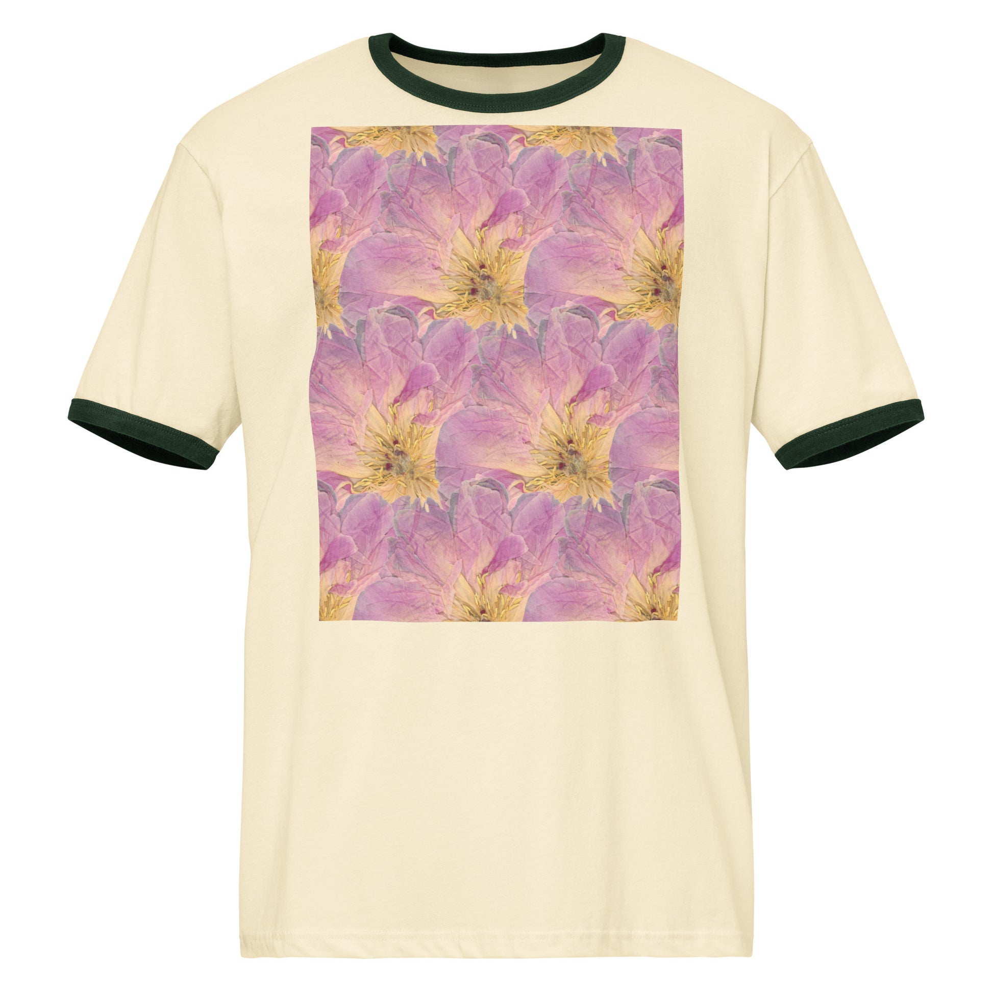 Pink Peony Club - Unisex Ringer Tee - Oldleafdesigns